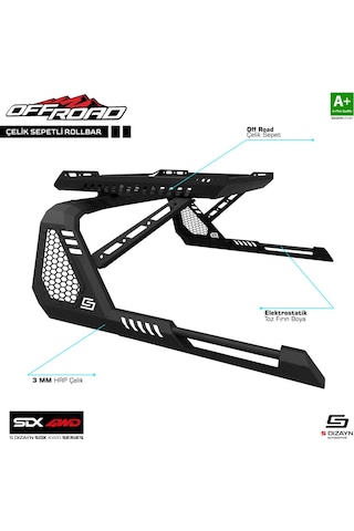 Sdx 4wd Off Road Isuzu D-max 2 Sepetli Çelik Roll Bar V1 2012-201