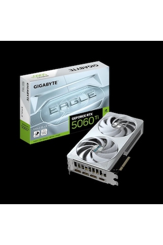 Gıgabyte Gv-n506teagle Oc Ice-16gd, Rtx5060tı, Eagle Oc Ice, 16gb, Gddr7, 128bıt, 2 Fanlı, 1xhdmı, 3