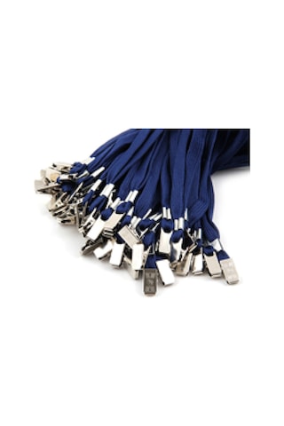 Mapi Polyester Dokuma Metal Klipsli Boyun Askı İpi Lacivert 50 A.
