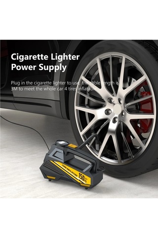 Jialan Kablolu Taşınabilir Araba Hava Pompası Yükseltilmiş 12v