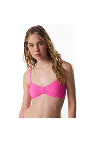 Penti Parlak Pembe Nena Straplez Knot Bikini Üstü