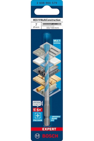 Bosch Expert Hex-9 Multiconstruction Delme Ucu 7 X 50 X 100 Mm - 2608900579