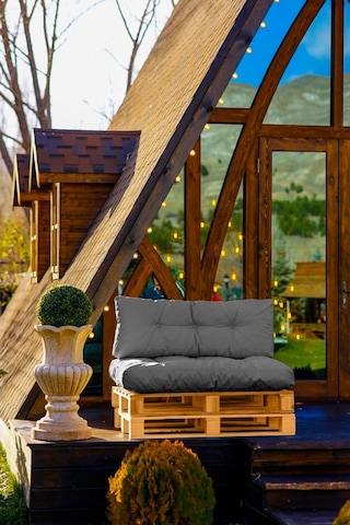 Dekosoy Dış Ve Iç Mekan Palet Minderi Takımı - Antrasit Gri