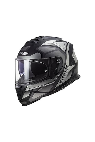 Ls2 Storm 2 Faster Mat Tıtanıum Kapalı Motosiklet Kaskı Gri