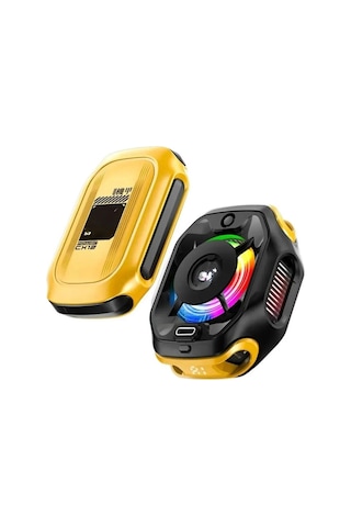Cx12 Manyetik Rgb Oyun Soğutucu, Pubg Için Powerbankli Kablosuz Radyatör Fan Sarı - 710483543 Cx12 Manyetik Rgb Oyun Soğutucu, Pubg Için Powerbankli Kablosuz Radyatör Fan Sarı - 710483543