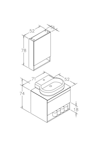 Orka Knidos 70 Cm Mdf Beyaz Banyo Dolabı Takımı Beyaz