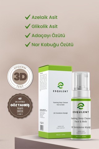 Yüz ve Vücut Temizleme Köpüğü 150 ML - Foaming Deep Cleanser Face