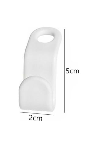 Shineyee Ev İçin 50 Adet Beyaz Kalın Plastik Halka Askı, Kolay Kullanıma Uygun, Konforlu Ev Yaşamı Sağlar, Üst Üste Konulabilir, Dayanıklı Malzeme Diğer