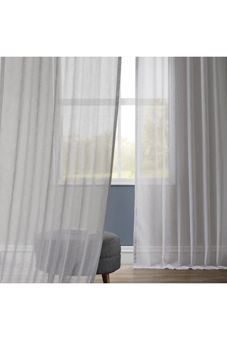 Evdepo Home Kullanıma Hazır Keten Tül Perde (541073060)
