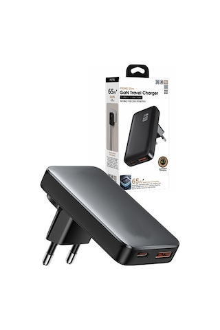 65w Gan Pd Hızlı Şarj Adaptörü 1xusb 1xtype-c Yenilikçi H