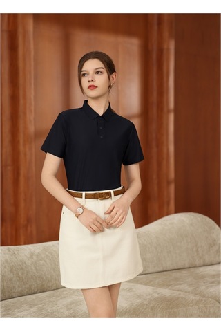 New Performance Premium Polo T-shirt 82% Nylon 18% Spandex Lacivert