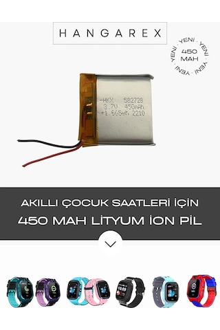 Akıllı Çocuk Saati Pili Lityum İon 450 Mah 3,7 V Saat Pili