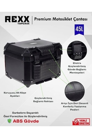 Rexx Pro-x 45lt Arka Çanta Siyah
