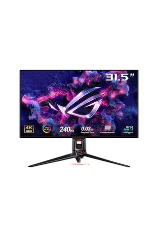 Asus Rog Swift PG32UCDM 31.5" 0.03Ms 240Hz UHD G-Sync QD-OLED Gaming Monitör