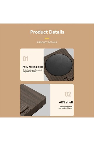 Ulzyvf Sıcaklık Plakalı Metal Isıtma Isıtıcı Haki Fişi Bardak Ayarı Abd 2 Ns Haki