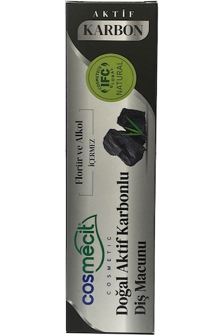 Cosmecit Doğal Aktif Karbonlu Diş Macunu 125 Gr