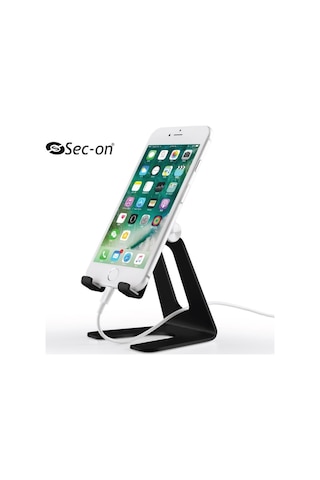 Sc-500 Katlanabilir Alüminyum Masaüstü Telefon Tablet Standı Siy SİYAH,GRİ