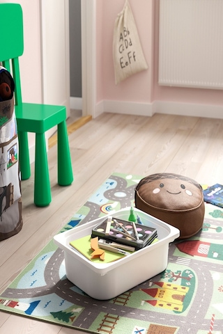 Ikea Beyaz Dayanıklı Saklama Kutusu 42x30x10 Cm Oyuncak Düzenleyici Çocuk Odası