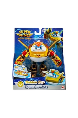 Dönüşen Golden Boy Super Wings Electric Heroes Dönüşen Golden Boy 12 Cm - Harika Kanatlar
