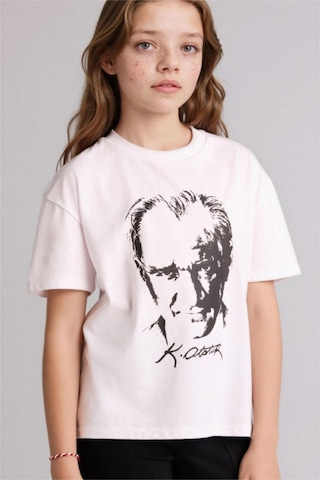 Defacto Atatürk Baskılı Tişört Kız Çocuk G9912A826SM