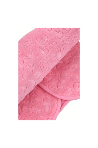 Pembe Bebek Çocuk Battaniyesi Kabartmalı Yumuşak İnce Mevsimlik 90 x 110 CM Örtü Pembe
