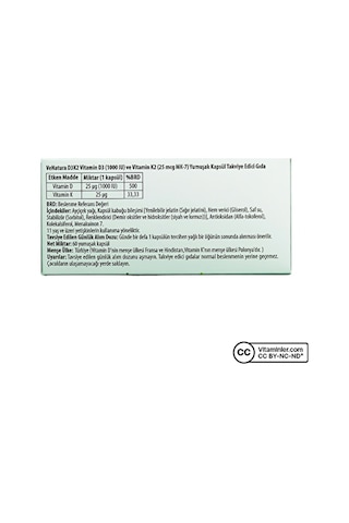 Venatura Vitamin D3 K2 60 Kapsül