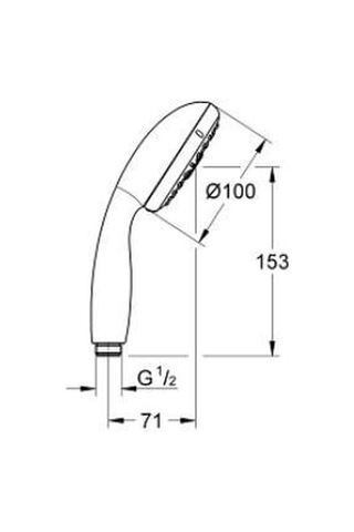 Grohe Vitalio Start 3f El Duşu - 26031001 Gümüş