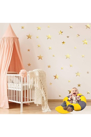 Bebek Yatmaz Destek Oturma Minderi - Sarı Gri