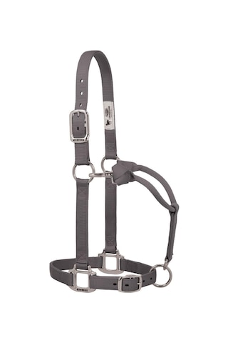 Weaver Leather 35-7375-gh Orijinal Ayarlanabilir Naylon Halter Krom Kaplama Donanım, Grafit, 2,54 Cm Ortalama At