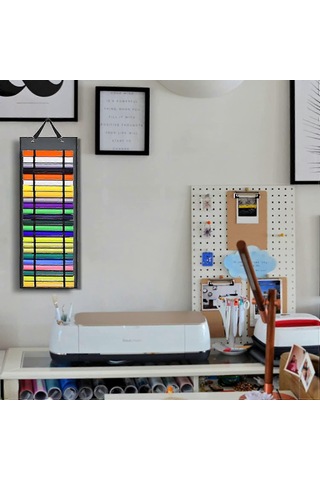 48 Bölmeli Vinil Saklama Organizatörü,