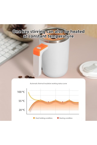 Padalink Sıcak Tutucu Ve Karıştırıcı 300ml Usb Şarjlı 304 Çelik Bardak - Ip65 Su Geçirmez, Ofis/ev/seyahat İçin Siyah Ut-52 Siyah