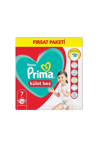 Prima Külot Bez 7 Numara XXL 52 Adet Fırsat Paketi