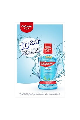 Colgate Plax Nane Ferahlığı Plağa Karşı Ağız Bakım Suyu 500 ml x 2 Adet