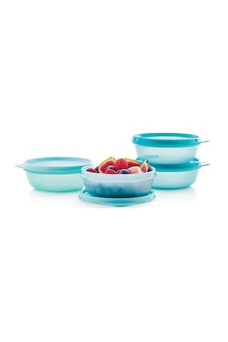 Tupperware Şeker Kaplar 4 Parça Set Mor