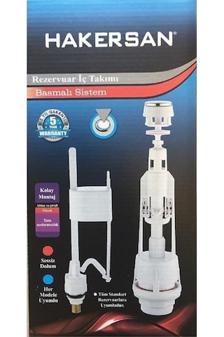 Hakersan 1011 Rezervuar İç Takım Basmalı Sistem Beyaz