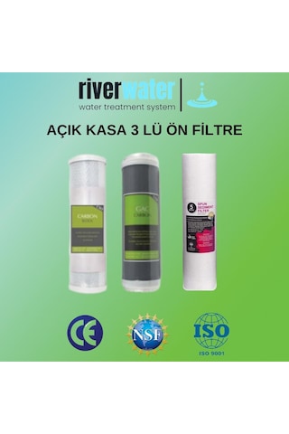 Açık Kasa Su Arıtma Cihazı 3 Lü Ön Filtre Seti