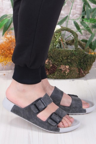 Benetton 1416 Comfort Taban Deniz Plaj Havuz Erkek Terlik Füme