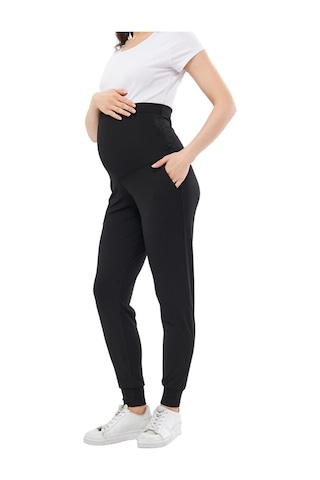Luvmabelly Myra8095 Beli Ayarlanabilir Hamile Jogger Pantolon-siyah