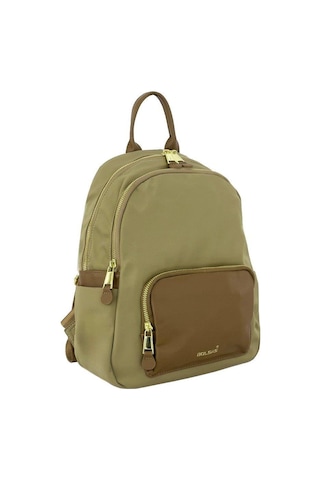 Bolsas Saten Kumaş Kadın Sırt Çanta Bej 1048 Bej