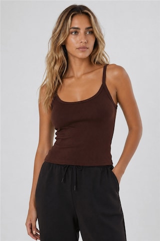 Fashion Friends Regular Fit Yuvarlak Yaka Atlet Bayan Atlet 26y0702k1 Kahve
