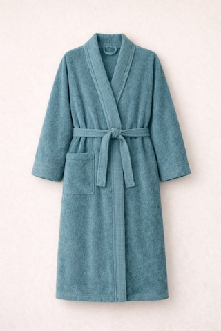 Veramoni Rituals Serisi Pamuklu Kimono Bornoz - Turkuaz - S/m
