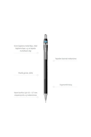 Scrikss Simo R&D Japan Uçlu Kalem Siyah 0.5 1 Adet ve Mikro 0,5 Versatil Kalem Uçu Siyah 3 Paket