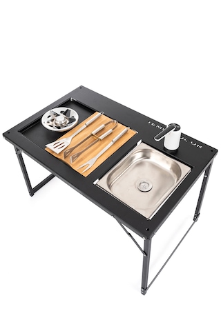 Temoutdoor Smart Table M Akıllı Kamp Masası Siyah