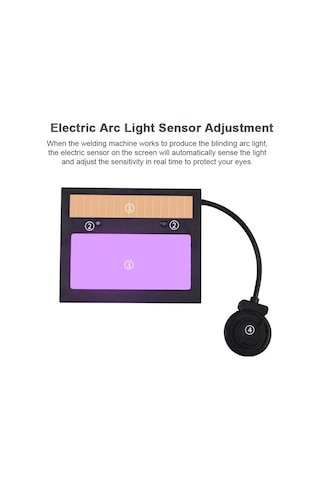 Geeksen Otomatik Kararan Güneş Enerjili Kaynak Maskesi - Geniş Görüş Açılı, Rahat Ve Ayarlanabilir