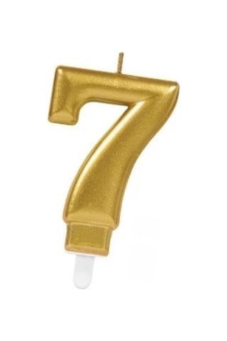 7 Rakam Mum Gold Renk Evimdeyokyok Altın