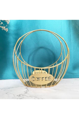 Suntek Mutfak Cafe Gold Için Demir Kahve Kapsül Tutucu Kahve