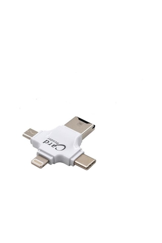 Mobitell Apple Uyumlu iPhone Micro Usb Type-C Tf Kart Okuyucu Reader