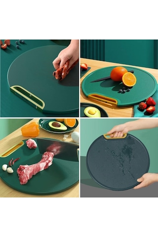 Buffer Mutfak Sebze,meyve,et,balık,ekmek Doğrama Kesme Tahtası Standlı Kesim Panosu Çok Renkli