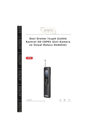 Özel Üretim Tespit Gizlilik Kontrol Xo Crp01  Ve Sinyal Bulucu Dedektör