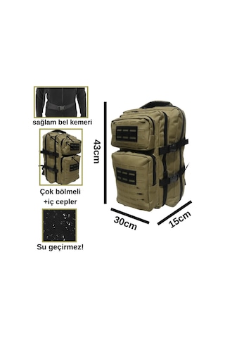 Mygeppetobag Outdoor-askeri Taktik Sırt Çantası Su Geçirmez Çok Gözlü